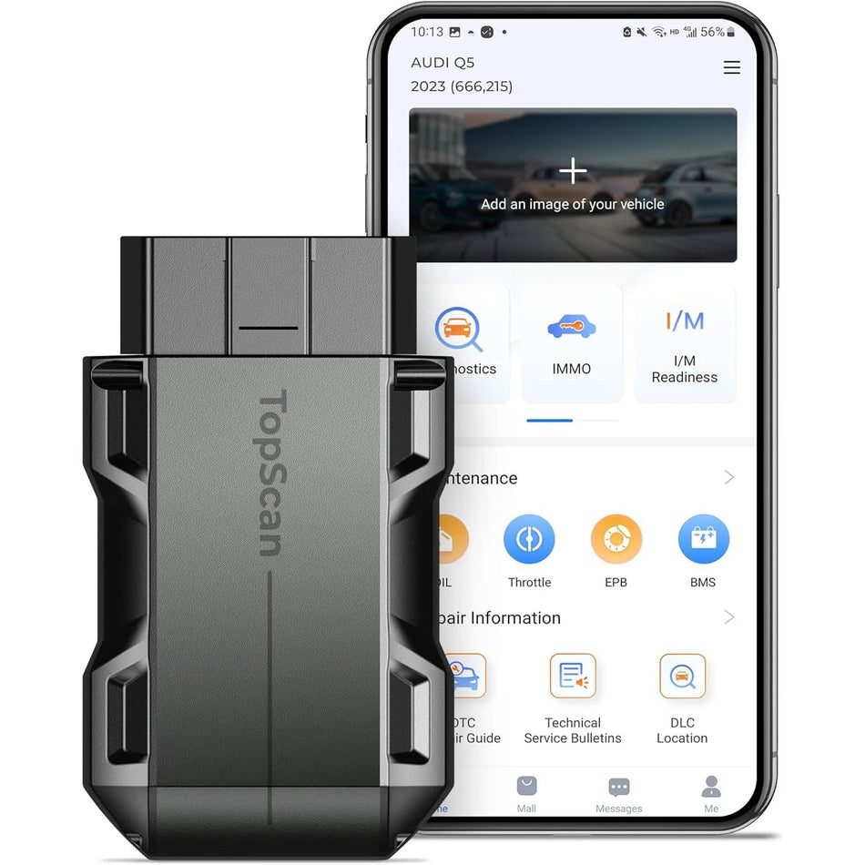 TOPDON TOPSCAN PRO (IOS & Android) Diagnostic Scan Dongle Full System Diagnostics