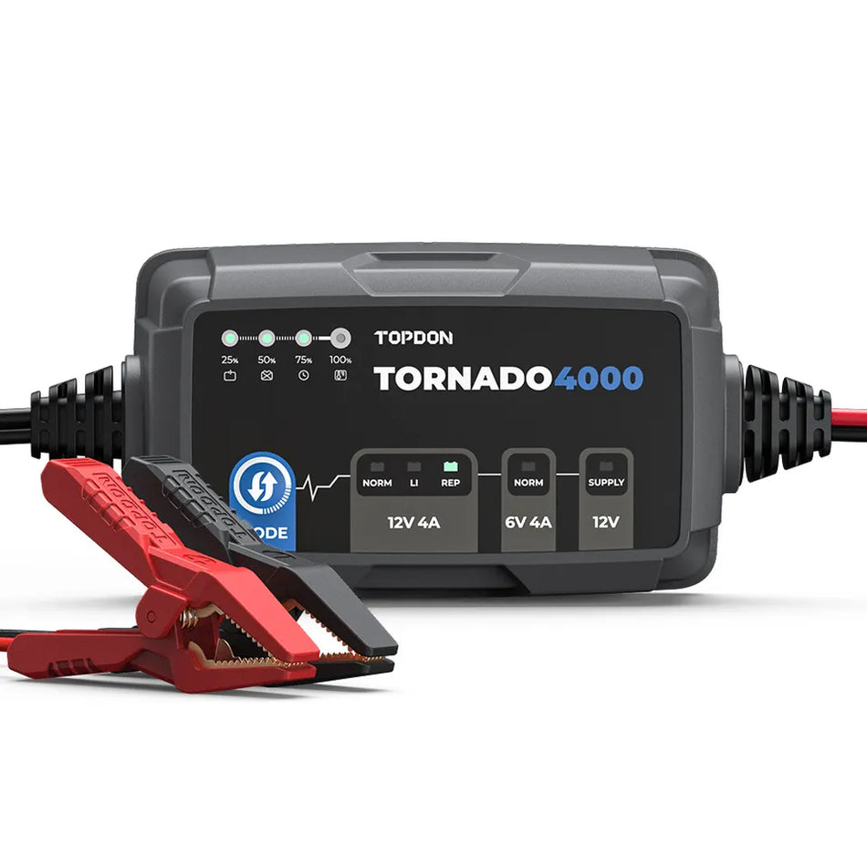 TOPDON T4000 6v-12v Intelligent Battery Charger