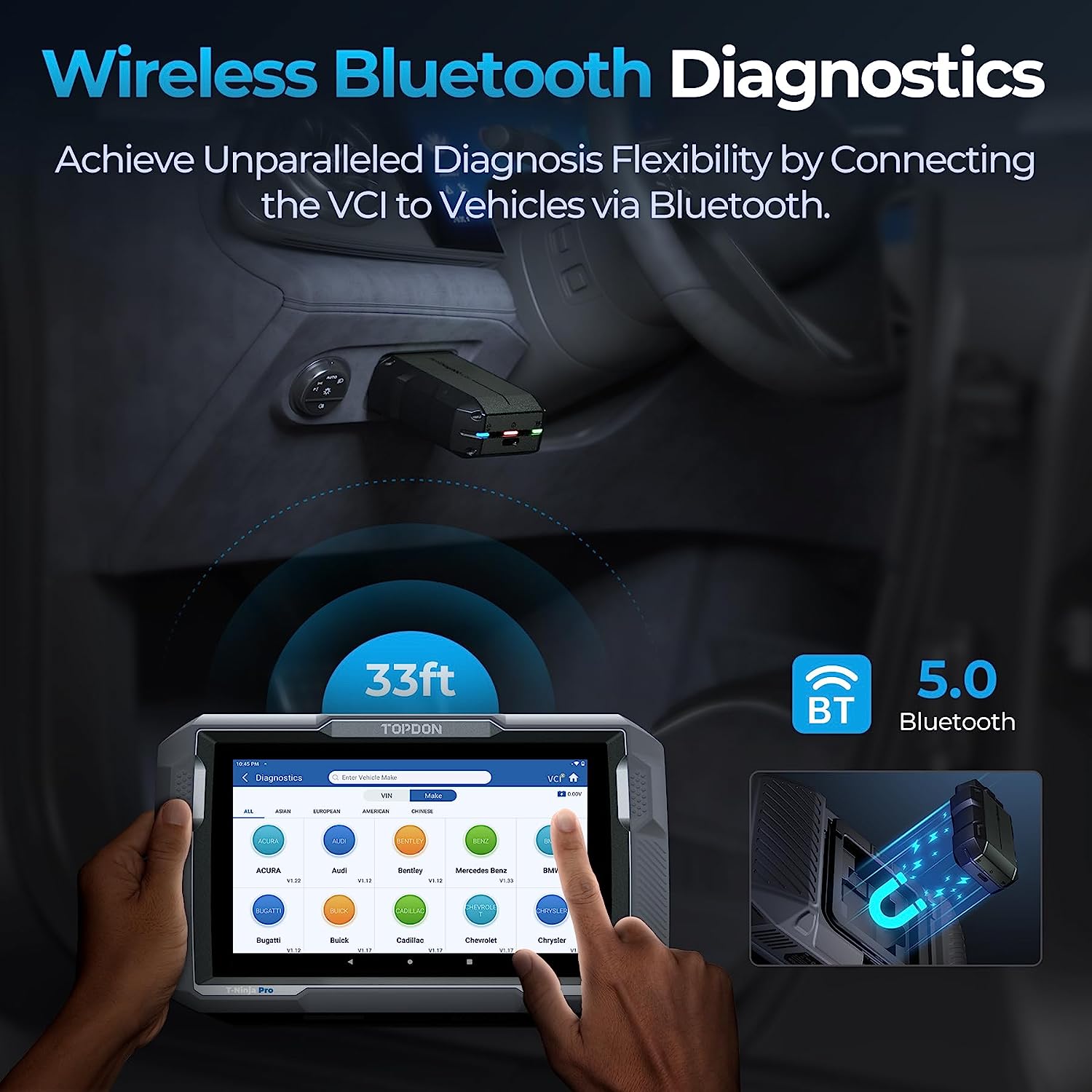 thumbnail interactive-video image 1 of TOPDON ArtiDiag900 Lite OBD2 Scanner - All System Bi-Directional Diagnostic Tool 1 of 3