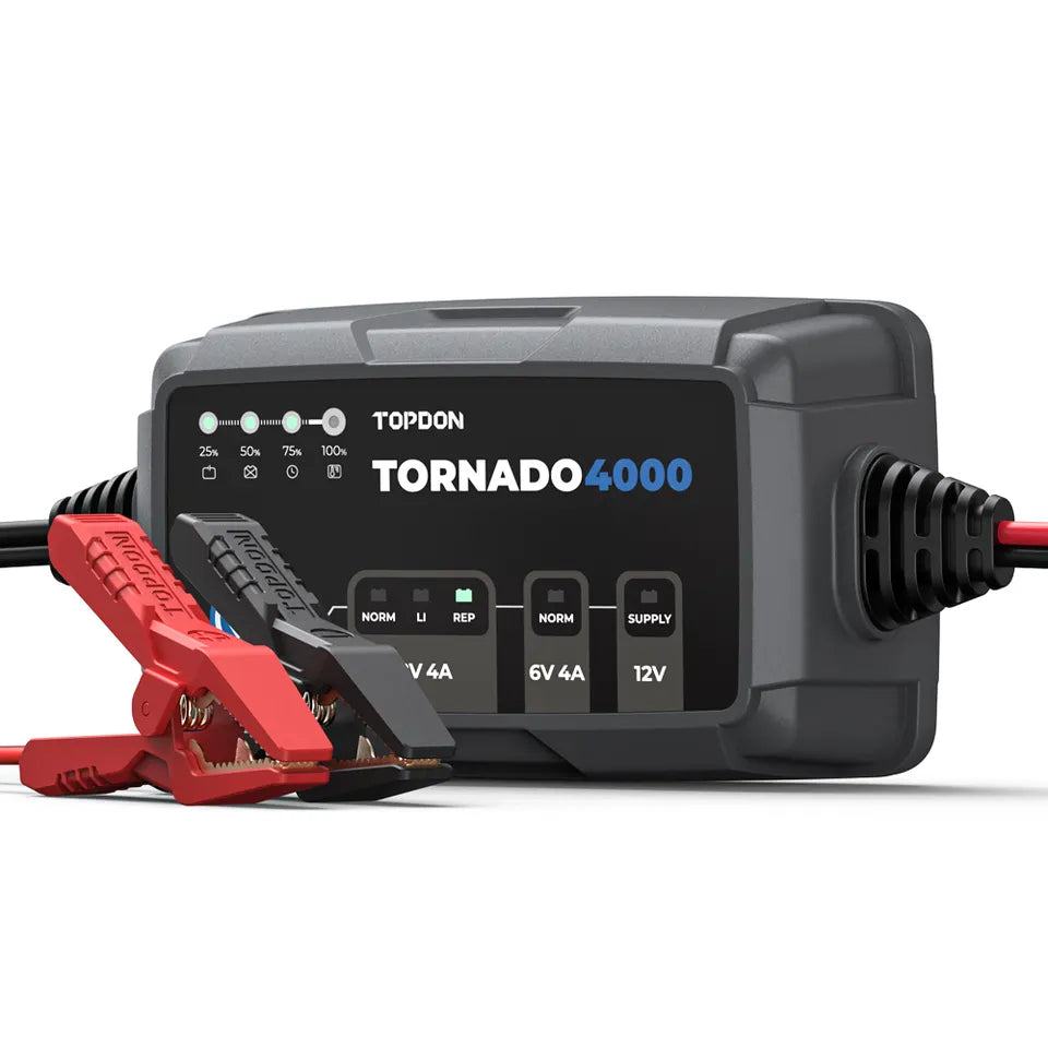 TOPDON T4000 6v-12v Intelligent Battery Charger