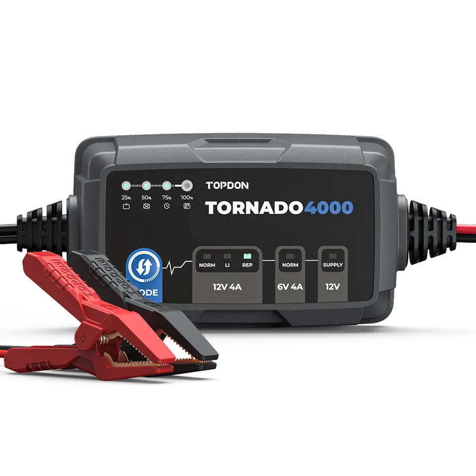 Topdon TORNADO 4000 Battery Charger, Lead-Acid Battery Lithium-Ion  (TD52130020)