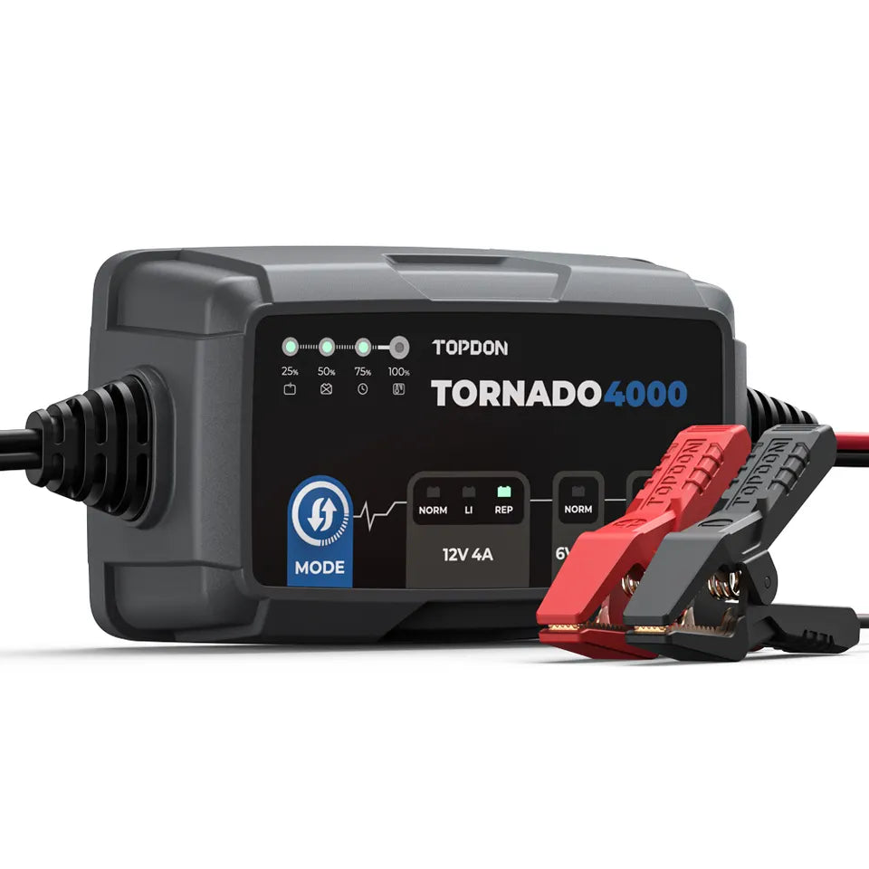 TOPDON T4000 6v-12v Intelligent Battery Charger