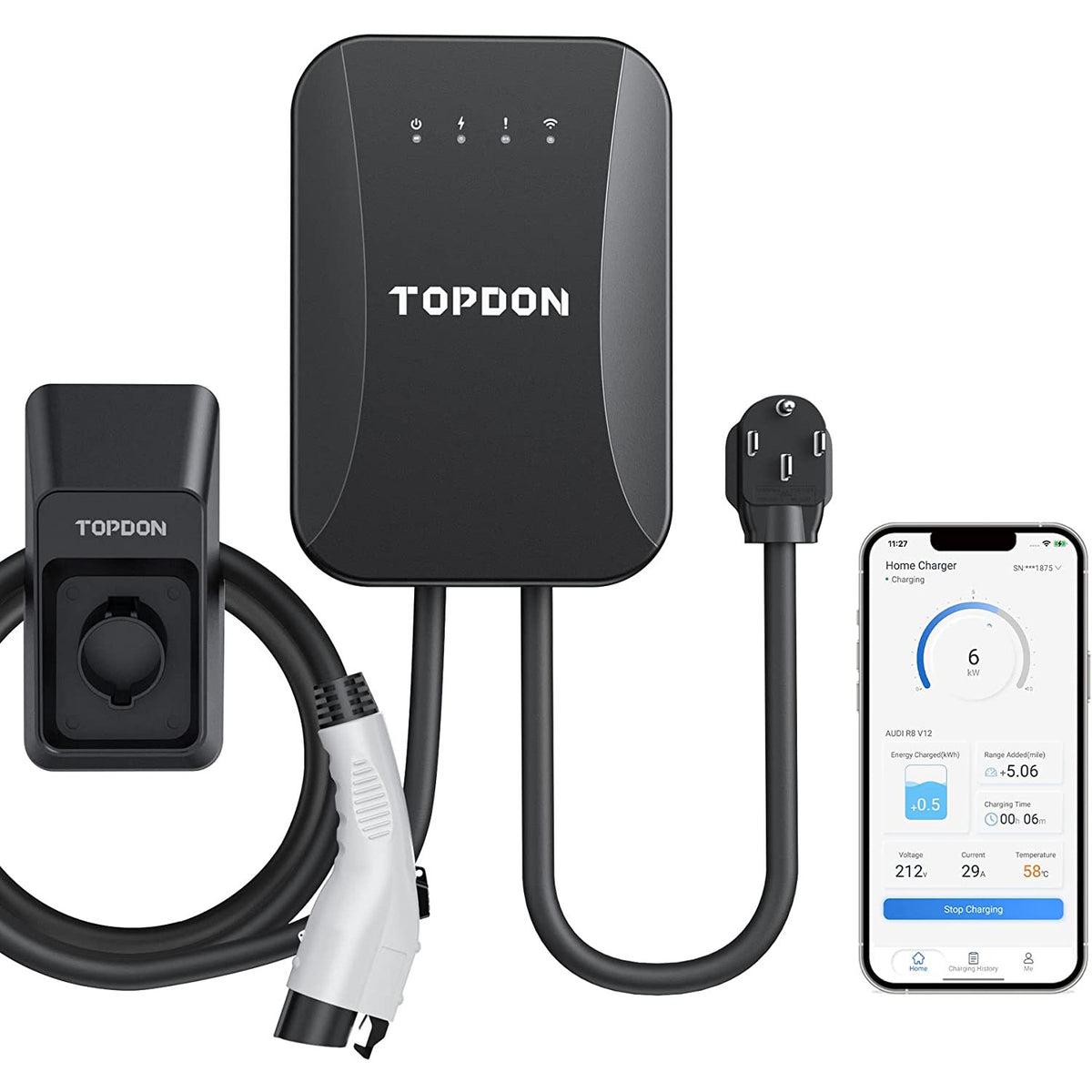 Topdon Pulse Q Level EV Charger, Smart Home Electric Car Charger– TOPDON  NZ