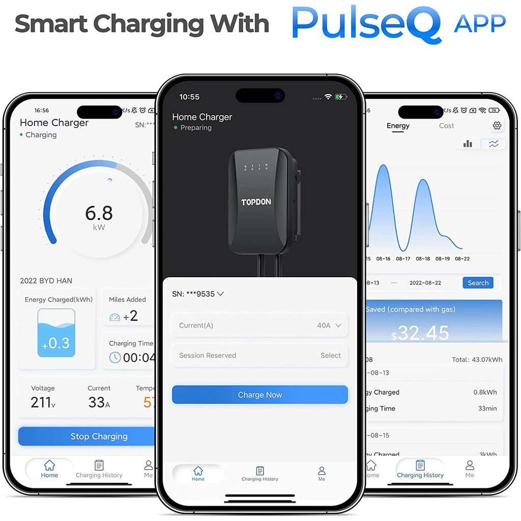 Topdon Pulse Q Level EV Charger, Smart Home Electric Car Charger– TOPDON  NZ
