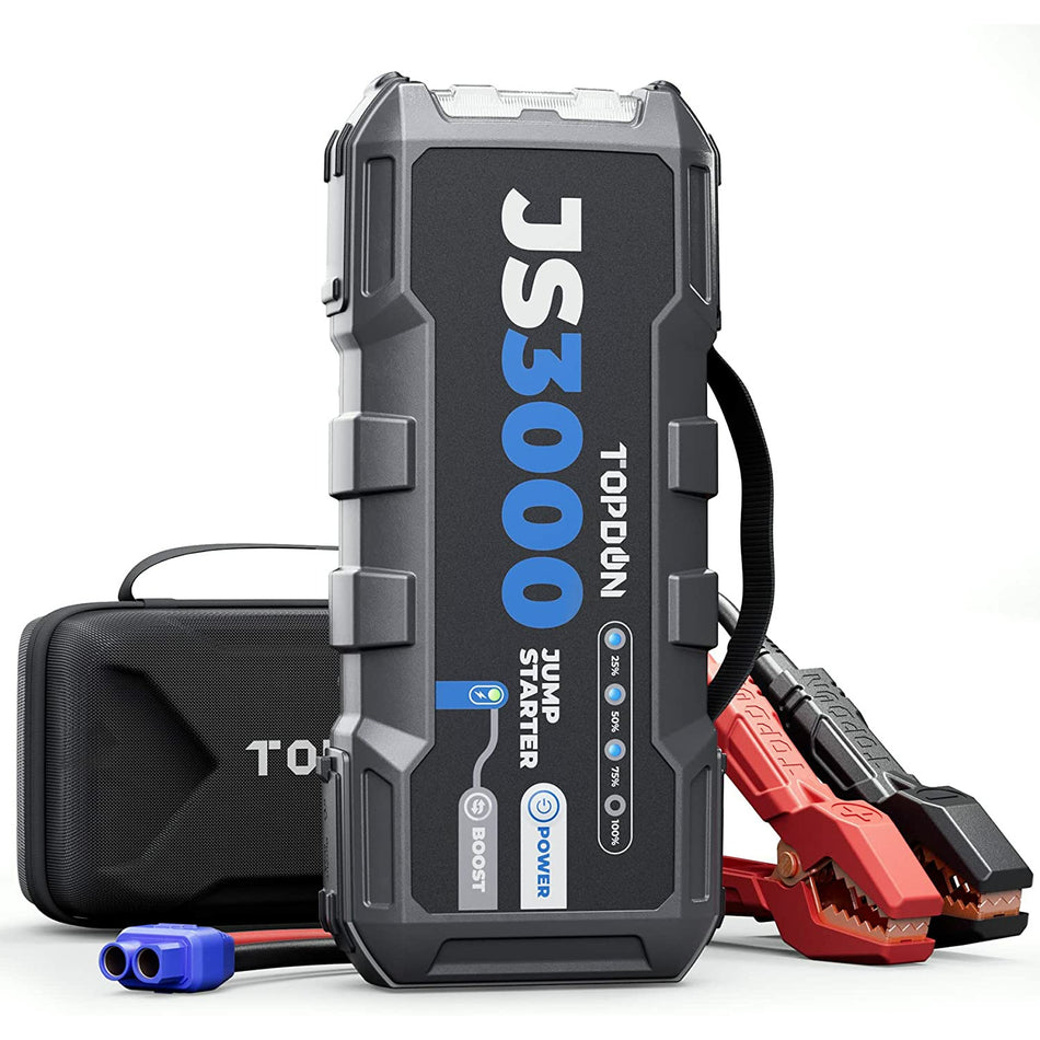 TOPDON Jump Surge 3000 Jump Starter 3000A, Power Bank 2500A Peak